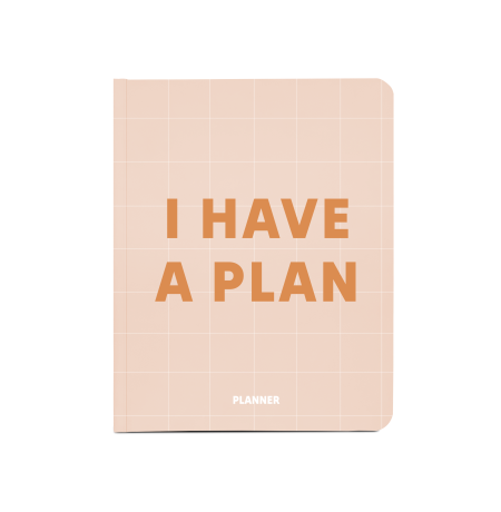 Планер «I have a plan» бежевый