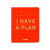 Планер «I have a plan» червоний