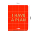 Планер «I have a plan» красный