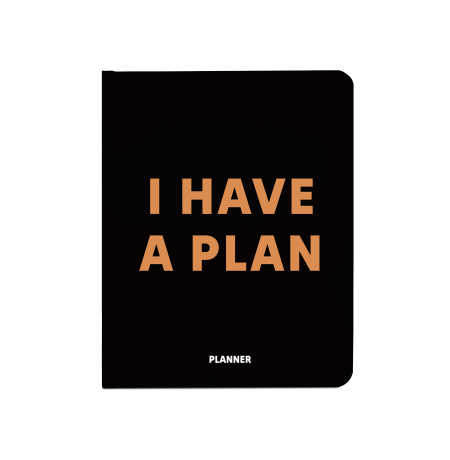 Планер «I have a plan» чёрный