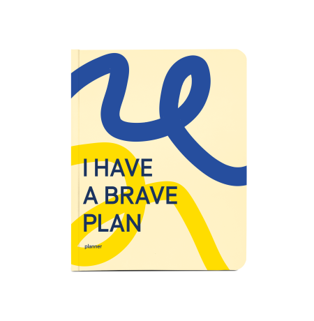 Планер «I have a brave plan» синьо-жовтий