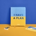 Планер «I have a plan» сине-жёлтый