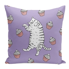 Подушка «Кіт у кексах» придбати в інтернет-магазині Супер Пуперс