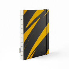 Скетчбук «Штрихи гуаши диагональные», жёлто-чёрный купить в интернет-магазине Супер Пуперс