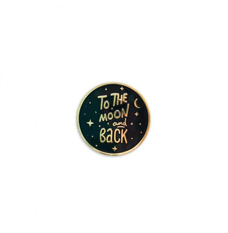 Значок «To the moon and back»