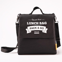 Термосумочка для ланчу "Lunch Bag (Size L+)", чорна