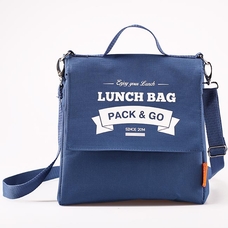 Термо сумочка для ланча «Lunch Bag (Size L+)», синяя купить в интернет-магазине Супер Пуперс