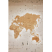 Карта мира из дерева "Wood World" (размер S)