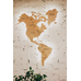 Карта мира из дерева "Wood World" (размер L)