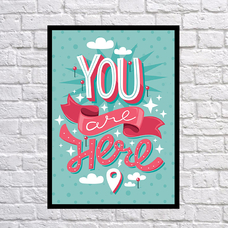Постер «You are here» придбати в інтернет-магазині Супер Пуперс