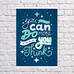 Постер "You can do"