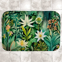 Коврик в ванную «Тропические цветы»