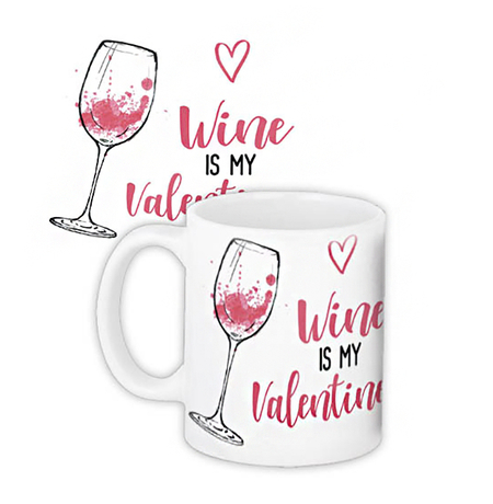 Кружка «Wine is my Valentine»