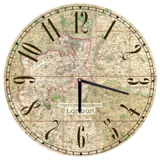 Настенные часы «Карта» купить в интернет-магазине Супер Пуперс