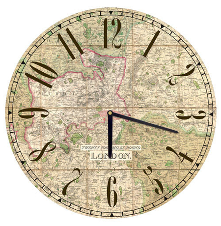 Настенные часы «Карта»
