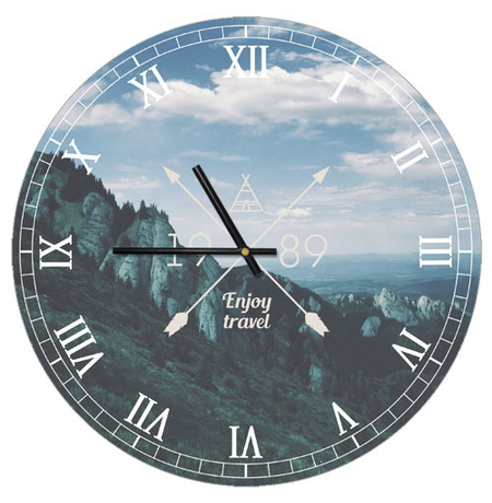 Настінний годинник «Enjoy travel»