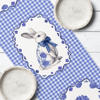 Дорожка на стол «A bunny with a bow»
