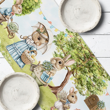 Дорожка на стол «Bunnies in the garden» купить в интернет-магазине Супер Пуперс
