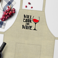 Фартук «Will cook for wine»