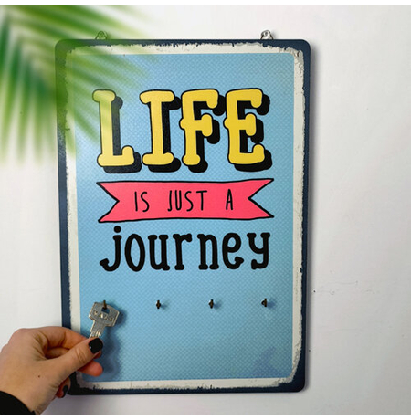Вешалка-ключница «Life is just a journey»