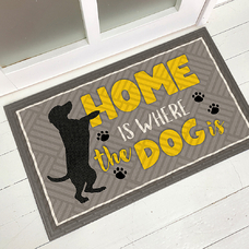 Килимок придверний «Home is where the dog is» придбати в інтернет-магазині Супер Пуперс