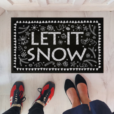 Коврик придверный «Let it snow» купить в интернет-магазине Супер Пуперс