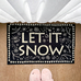 Коврик придверный «Let it snow»