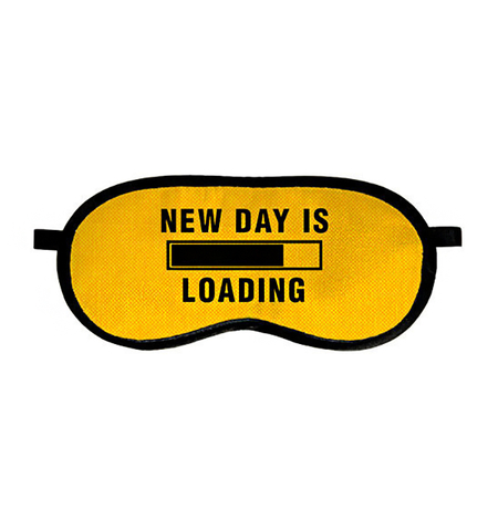 Маска для сна "New day is loading"