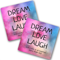 Подставки под чашки «Dream Love Laugh»