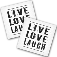 Подставки под чашки «Live Love Laugh»