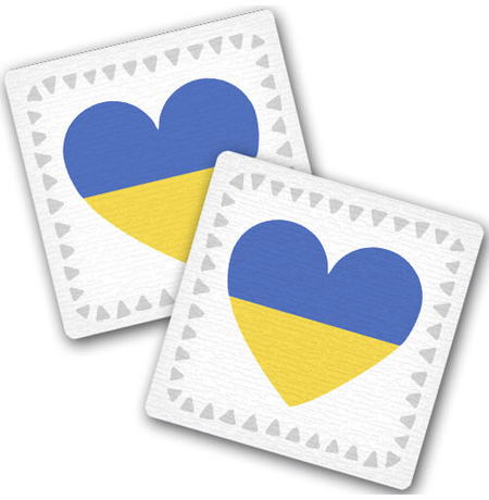 Подставки под чашки «Ukrainian heart»