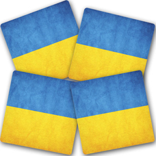 Подставки под чашки «Флаг Украины» купить в интернет-магазине Супер Пуперс