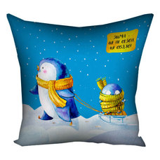 Подушка «Зима – це не сезон, це свято!» придбати в інтернет-магазині Супер Пуперс