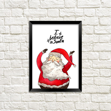 Постер «For those who believe in Santa» купить в интернет-магазине Супер Пуперс