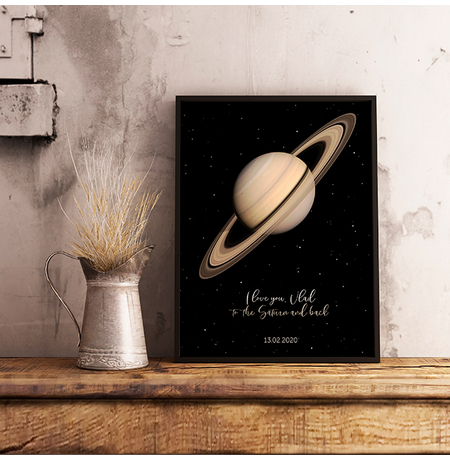 Постер с вашим текстом «Saturn»