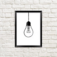 Постер "Лампочка" придбати в інтернет-магазині Супер Пуперс