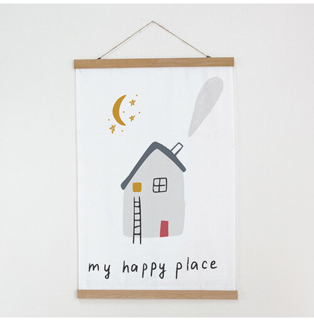 Тканевый постер «My happy place»