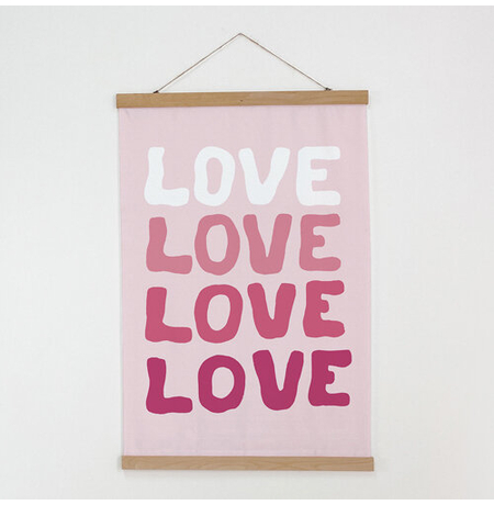 Тканинний постер «Love»
