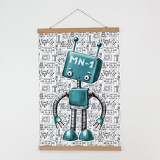 Тканинний постер «Робот» придбати в інтернет-магазині Супер Пуперс