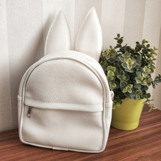 Рюкзак-сумка з вушками «Зайчик», біла придбати в інтернет-магазині Супер Пуперс