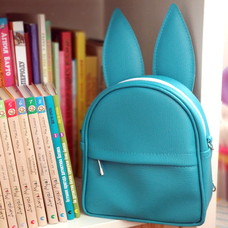 Рюкзак-сумка з вушками «Зайчик», блакитна придбати в інтернет-магазині Супер Пуперс