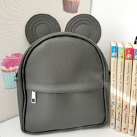 Рюкзак-сумка с ушками «Мышка», серая