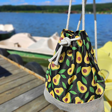 Рюкзак з тканини «Авокадо» придбати в інтернет-магазині Супер Пуперс