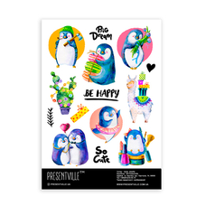 Набор наклеек «Пингвинчики» купить в интернет-магазине Супер Пуперс