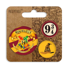 Комплект значков «Hogwarts» купить в интернет-магазине Супер Пуперс