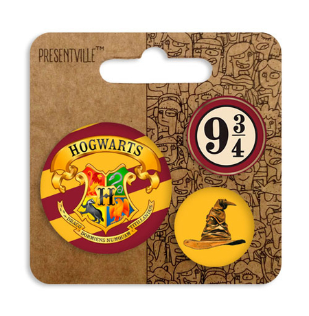 Комплект значків «Hogwarts»