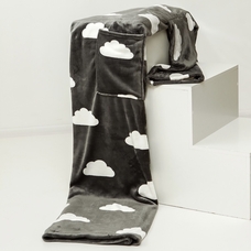 Плед із рукавами з мікрофібри «Clouds» придбати в інтернет-магазині Супер Пуперс