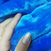 Плед с рукавами из микрофибры, синий