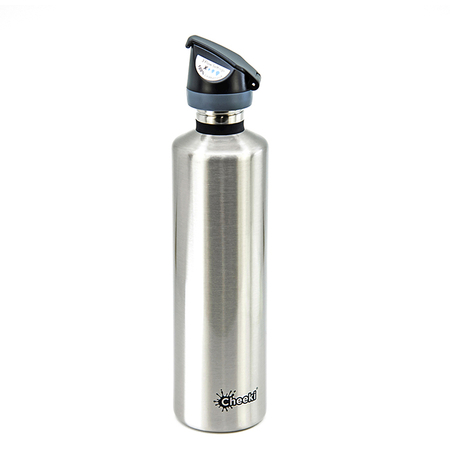 Спортивна пляшка для води Cheeki «Active» (1 л), silver