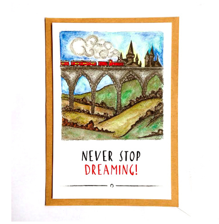 Листівка "Never stop dreaming"